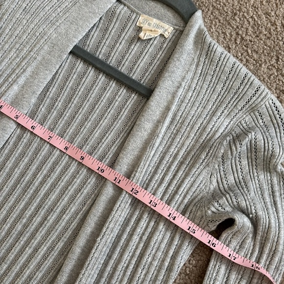 Sky and Sparrow Tan Knit Cardigan size small - Picture 4 of 6